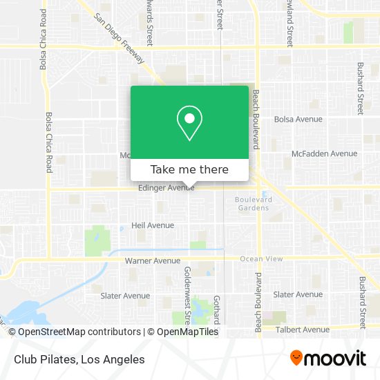 Club Pilates map