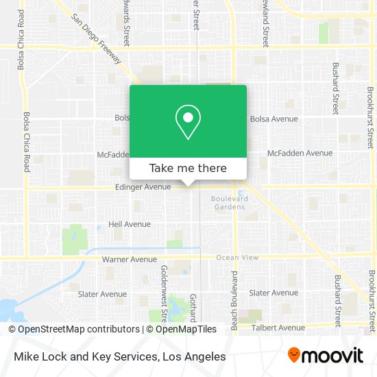 Mike Lock and Key Services map
