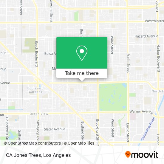 CA Jones Trees map