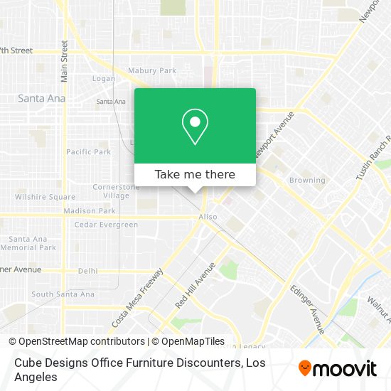 Mapa de Cube Designs Office Furniture Discounters