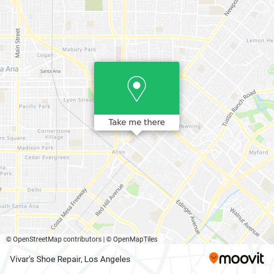 Vivar's Shoe Repair map