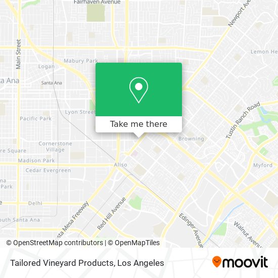 Tailored Vineyard Products map