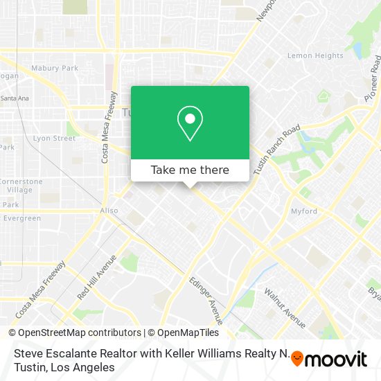Mapa de Steve Escalante Realtor with Keller Williams Realty N. Tustin