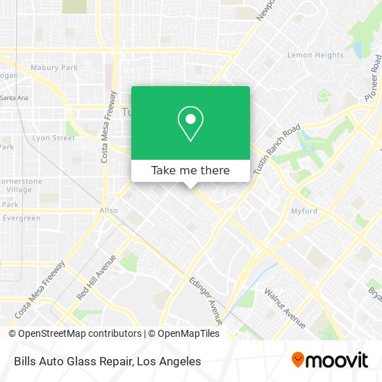 Mapa de Bills Auto Glass Repair