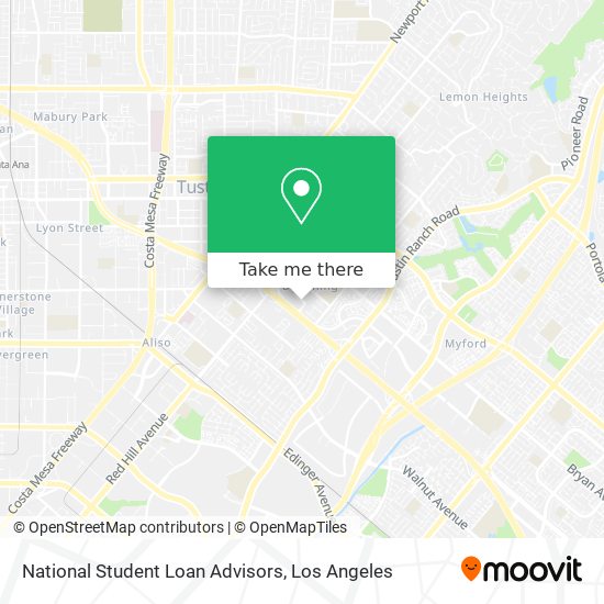 Mapa de National Student Loan Advisors