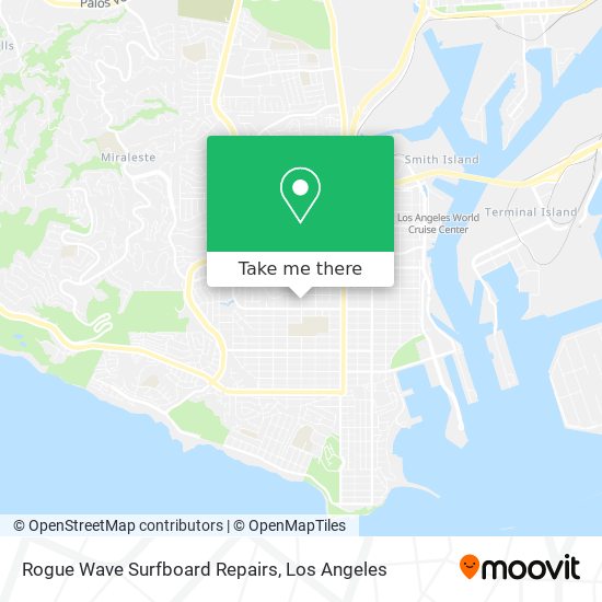 Rogue Wave Surfboard Repairs map
