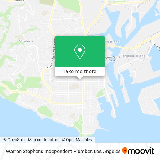 Warren Stephens Independent Plumber map