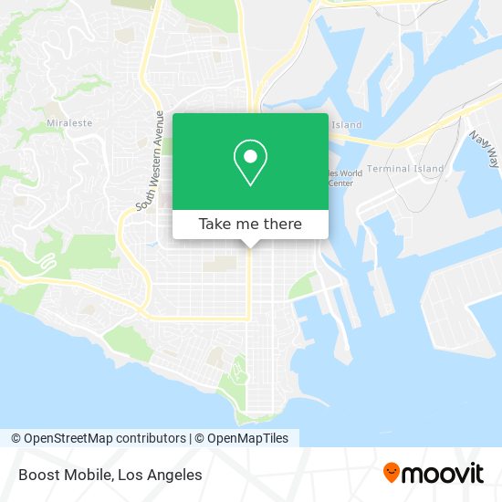 Mapa de Boost Mobile