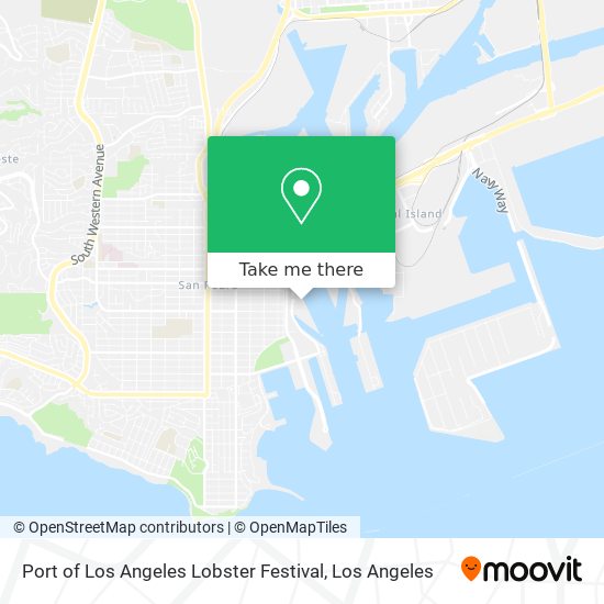 Port of Los Angeles Lobster Festival map