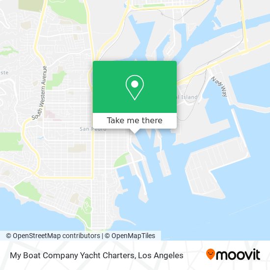 My Boat Company Yacht Charters map