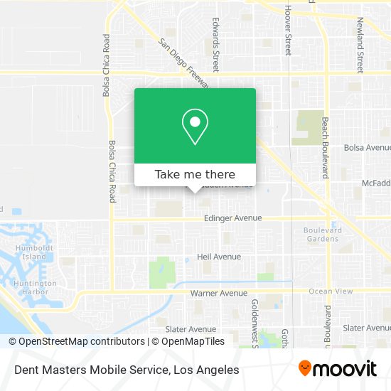 Dent Masters Mobile Service map