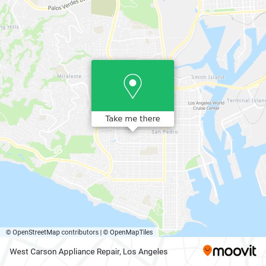 West Carson Appliance Repair map