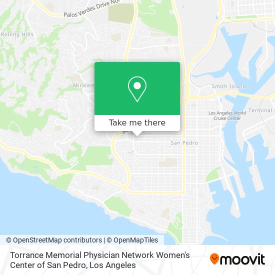 Torrance Memorial Physician Network Women's Center of San Pedro map