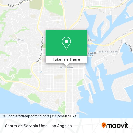 Centro de Servicio Uma map