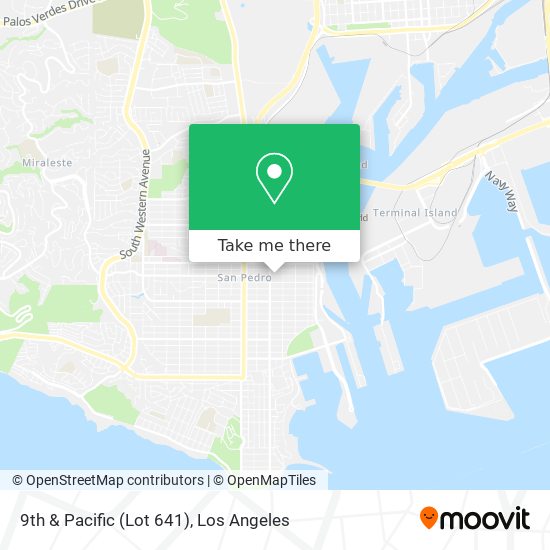 Mapa de 9th & Pacific (Lot 641)