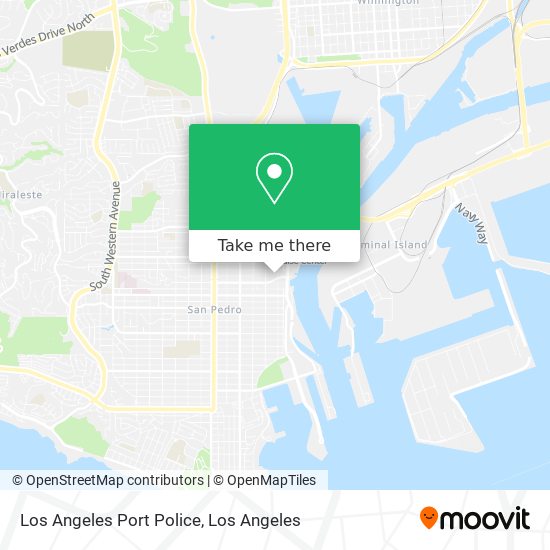Los Angeles Port Police map