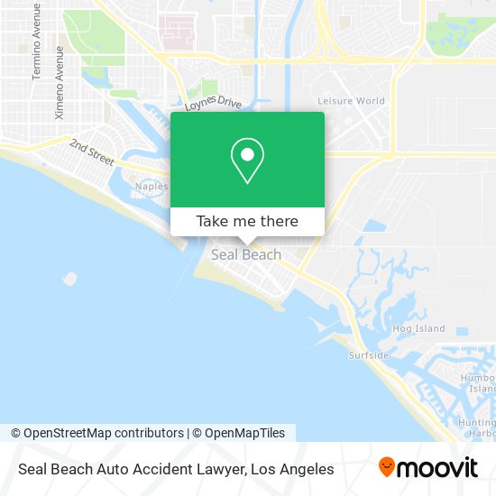 Seal Beach Auto Accident Lawyer map
