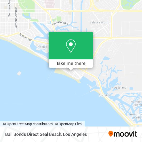 Bail Bonds Direct Seal Beach map
