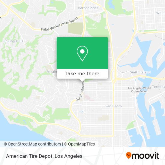 Mapa de American Tire Depot