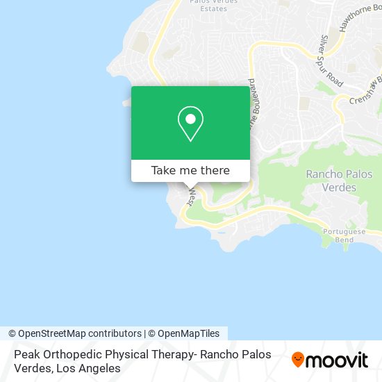 Peak Orthopedic Physical Therapy- Rancho Palos Verdes map