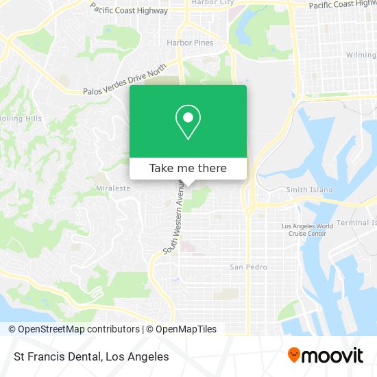 St Francis Dental map