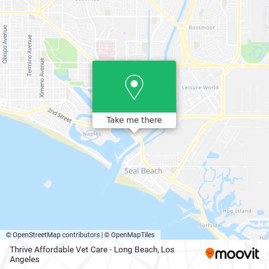 Thrive Affordable Vet Care - Long Beach map