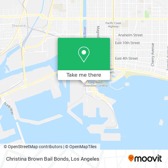 Mapa de Christina Brown Bail Bonds