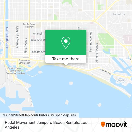 Mapa de Pedal Movement Junipero Beach Rentals
