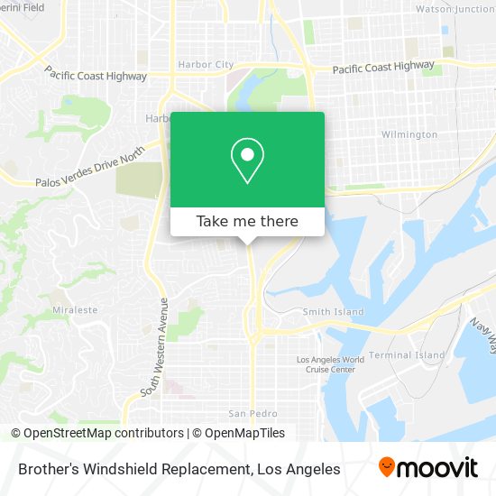 Mapa de Brother's Windshield Replacement