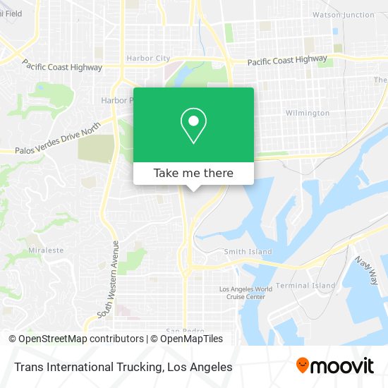Trans International Trucking map
