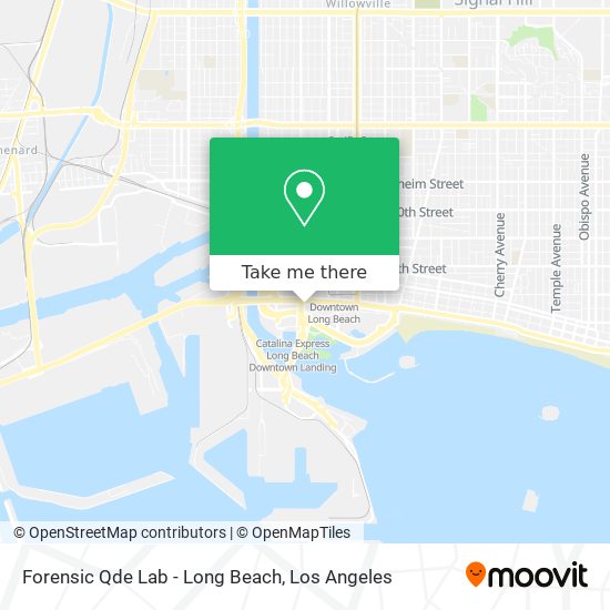 Mapa de Forensic Qde Lab - Long Beach