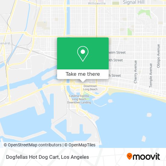 Dogfellas Hot Dog Cart map