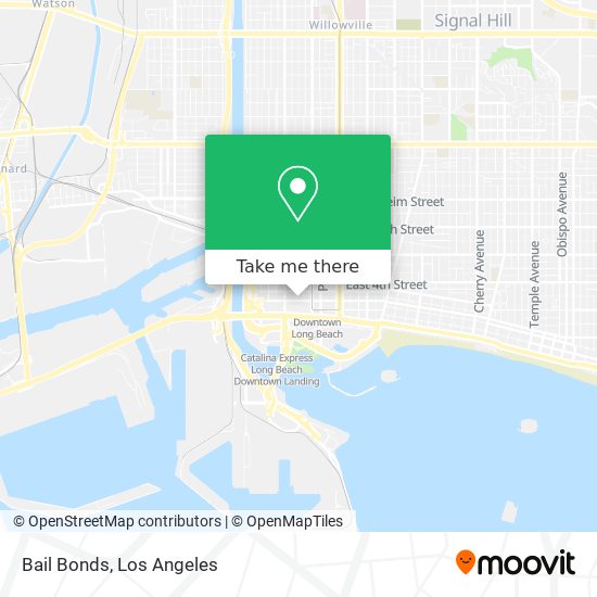 Bail Bonds map