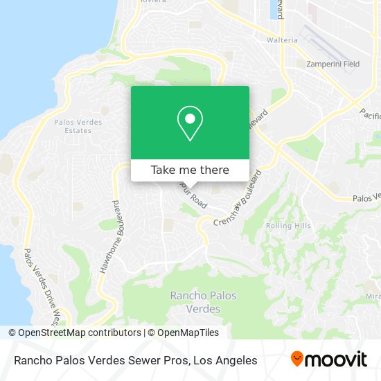 Rancho Palos Verdes Sewer Pros map