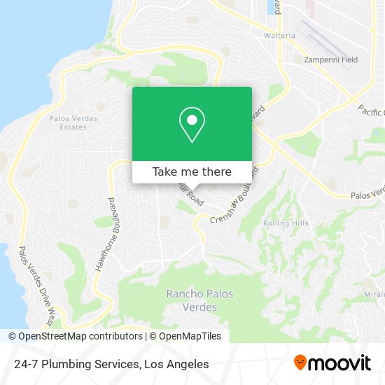 24-7 Plumbing Services map