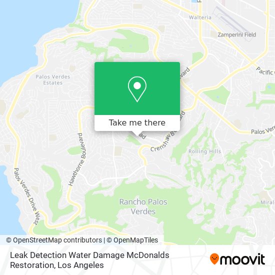 Leak Detection Water Damage McDonalds Restoration map