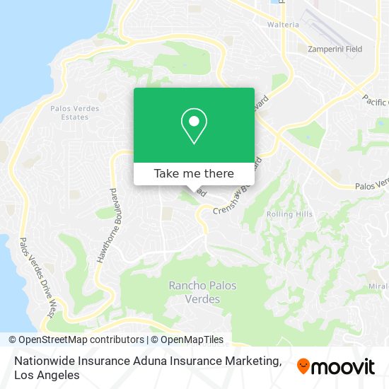 Mapa de Nationwide Insurance Aduna Insurance Marketing