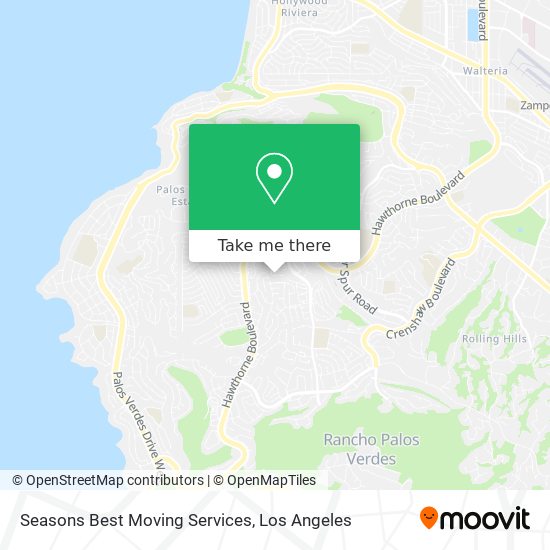 Seasons Best Moving Services map