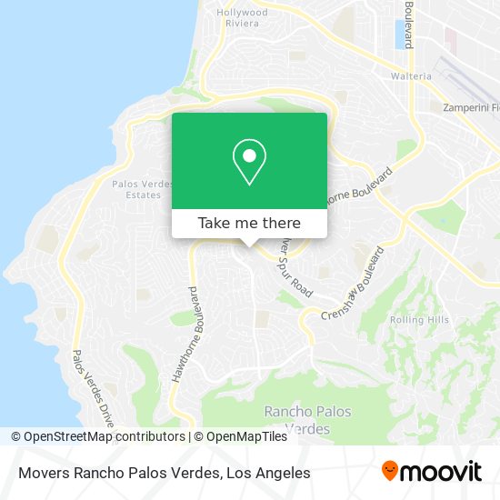 Movers Rancho Palos Verdes map