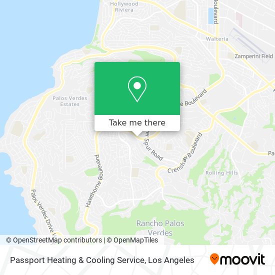 Mapa de Passport Heating & Cooling Service