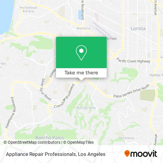 Appliance Repair Professionals map