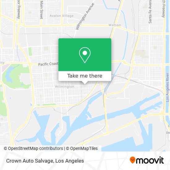 Crown Auto Salvage map