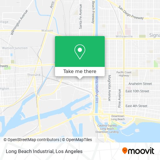 Long Beach Industrial map