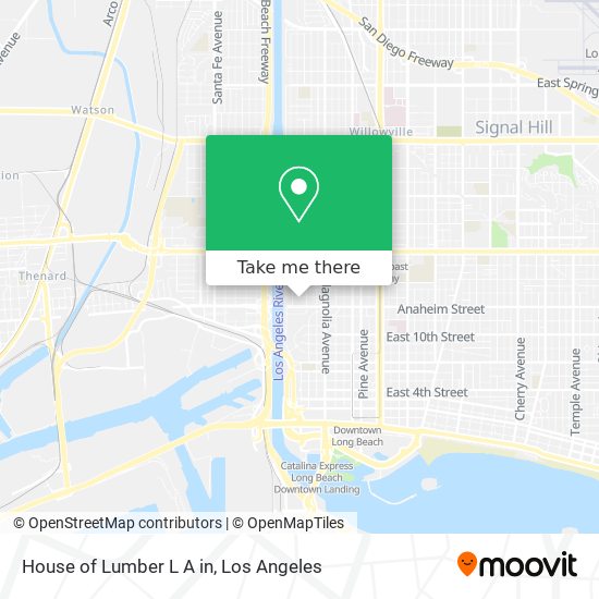 House of Lumber L A in map