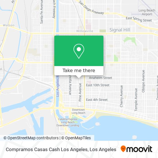 Mapa de Compramos Casas Cash Los Angeles