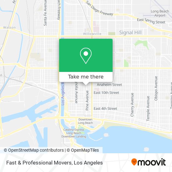 Mapa de Fast & Professional Movers