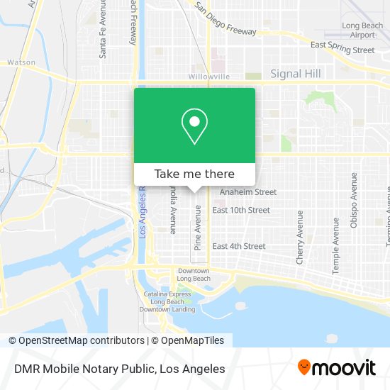 Mapa de DMR Mobile Notary Public