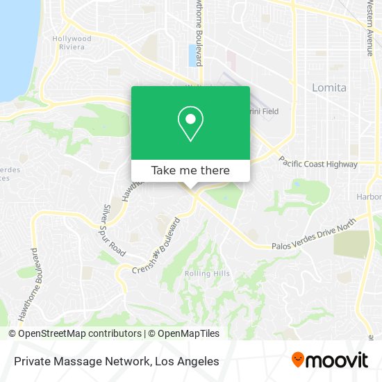 Mapa de Private Massage Network