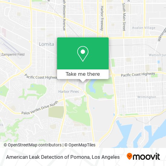 Mapa de American Leak Detection of Pomona