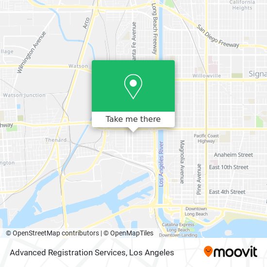 Advanced Registration Services map